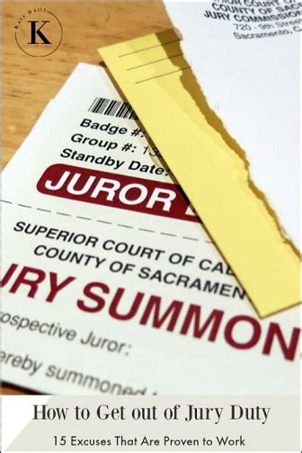 How to Get Out of Jury Duty: 15 Excuses That Work.
